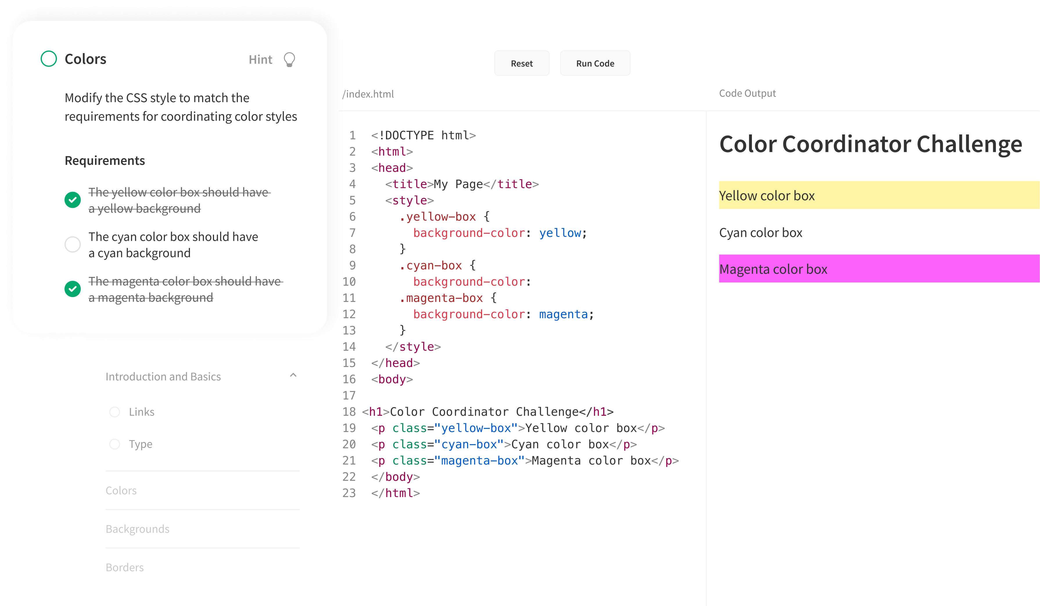 Ad-free learning interface